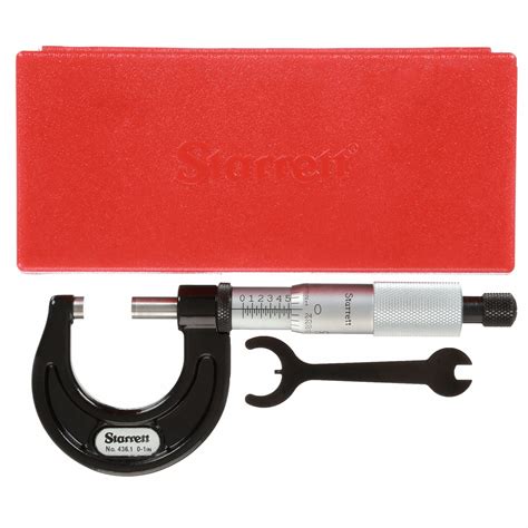 Starrett Mechanical Outside Micrometer Inch 0 In To 1 In Range 0