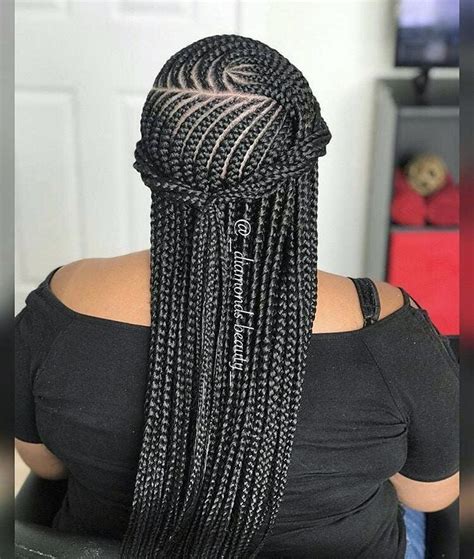 Ghanaian Hairstyles On Instagram “three Layered Feedin Braids Braids