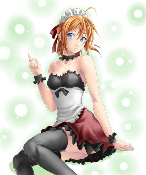 Rxgdo Konoe Subaru Mayo Chiki Highres 1girl Ahoge Ass Blue Eyes Breasts Cleavage