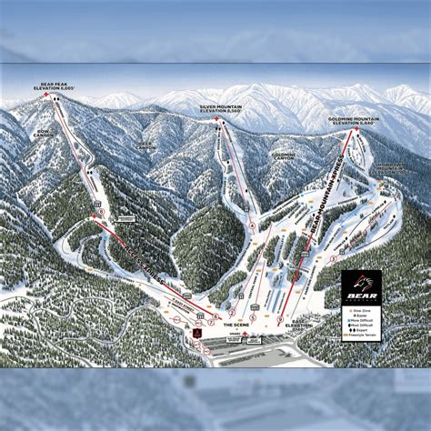 Bear Mountain Trail Map Snowjam Ski And Snowboard Expo
