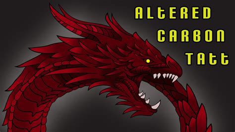 Altered Carbon Dragon Tattoo Vector Art Digital Drawing Time Lapse