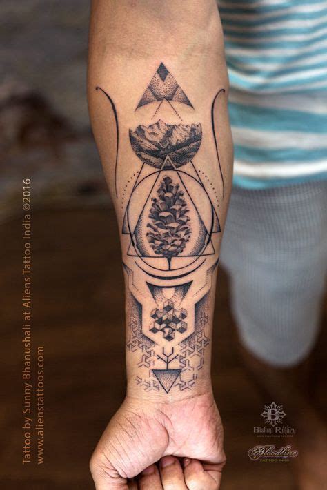 Geometricano Tattoo By Sunny Bhanushali At Aliens Tattoos India