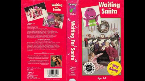 Barney And The Backyard Gang Waiting For Santa 1990 1993 Vhs