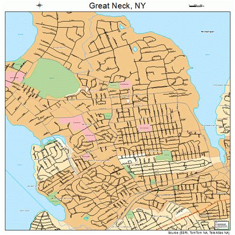 Great Neck New York Street Map 3630169
