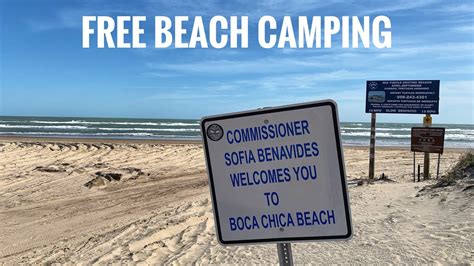 Free Beach Camping In Texas Youtube