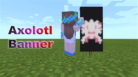 Minecraft Banner Design 5 Step Make An Axolotl Banner Youtube