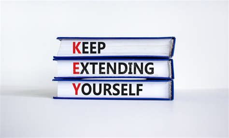Keep Extending Yourself Motivation Acronym Stock Photo Image Of