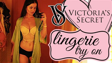 Victoria S Secret Bra Lingerie Try On Inside The Fitting Room