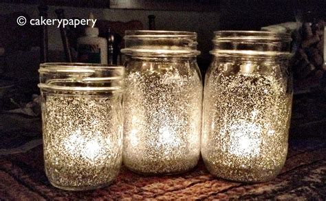 Easy Peasy Glitter Mason Jars 5m To Make Glitter Mason Jar Candles
