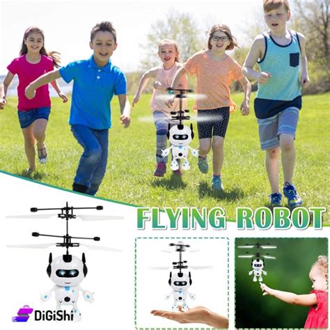 Shop Flying Robot Toy With Blue Light Digishi