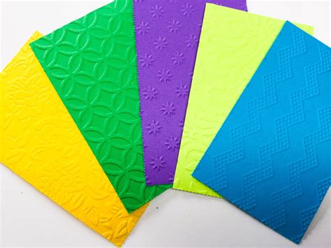 40 Embossed Paper Colorful Embossed Paper Scrapbook