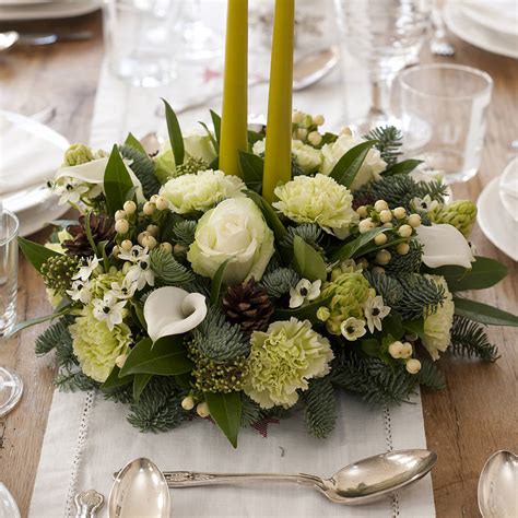 Same day deliveries throughout london. Christmas Fresh Fir And Flower Centrepiece By The Flower ...