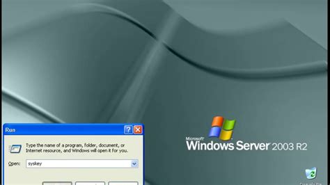 How To Change A Startup Password On Windows Xpserver 2003 I Youtube