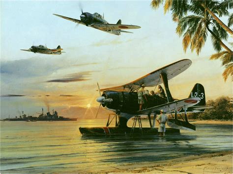 The laminated steel and iron blade is stout compared to western planes. Japanese_float_plane | Aircraft of World War II ...