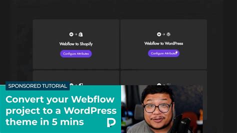Convert Your Webflow Project To A Wordpress Theme In 5 Mins Youtube
