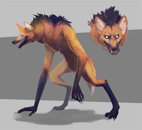Maned Werewolf By Owlapin On Deviantart Fantasy Creatures Art