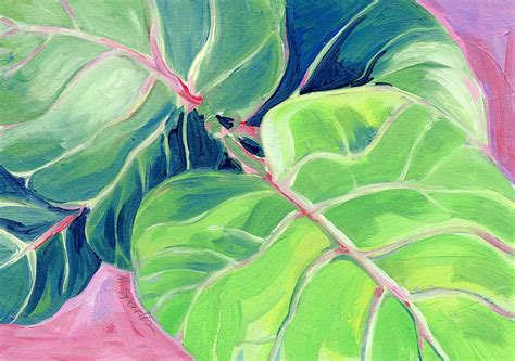 Tropical Foliage Painting By Michal Sparks Fine Art America