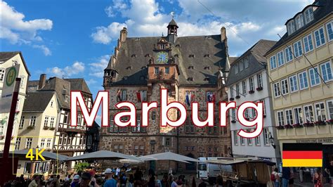 Marburg Walking Tour 4k Germany 2023 Walk City Center Travel