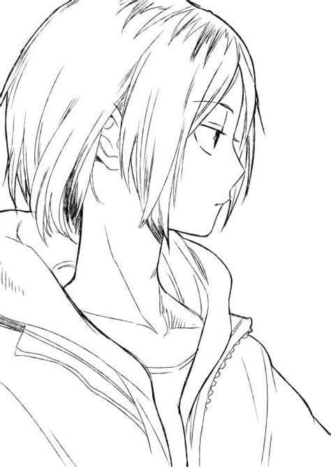 Haikyuu Kenma Coloring Pages