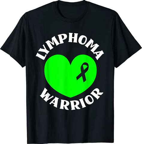 Lymphoma Warrior Heart Ribbon Non Hodgkin Lymphoma