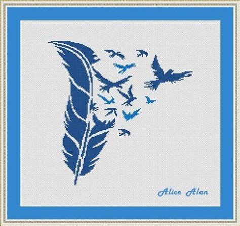 Click on the picture below to download the free quilt pattern for cinnamon and spice by jo morton : Cross stitch pattern Birds Feather silhouette bird flight ...