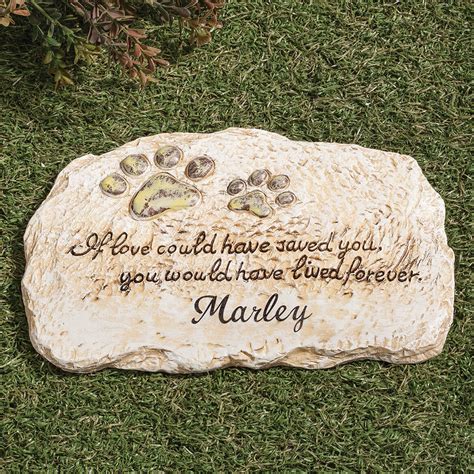 Pet Memorial Dog Stone Personalized Pet Portraits Art And Collectibles