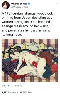 Whores Of Yore A Th Century Shunga Woodblock Printing From Japan Depicting Two Women Having
