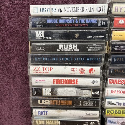 lot of 39 cassette tapes untested 80s 90s rock pop rap hip hop randb hits