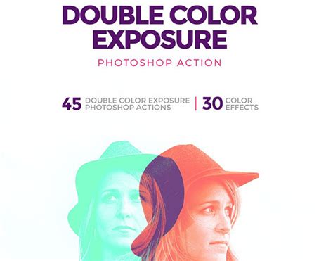 Double Color Exposure Photoshop Action On Behance