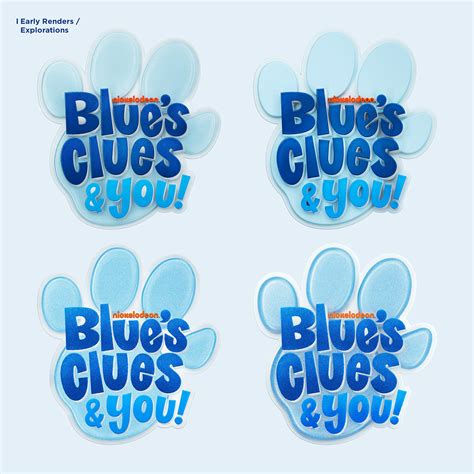Here are the funding credits for blue's clues & you, a nick jr. Nickelodeon's New Show Blues Clues & You!'s Logo on Behance