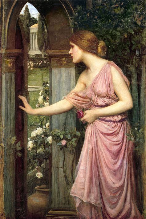 Psyche Entering Cupid S Garden Painting By John William Waterhouse