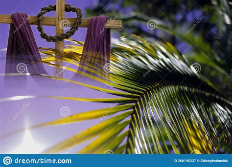 Holy Week Palm Sunday Religious Symbol Stock Image Image Of Pray