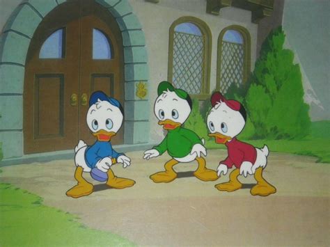 Disney Ducktales Huey Dewey And Louie Animation Cel 2096501395