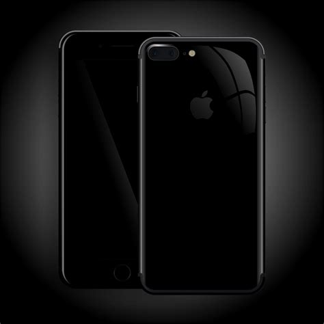 A10 fusion chip with embedded m10 motion coprocessor. iPhone 7 PLUS JET BLACK High Gloss Skin, Wrap, Decal ...