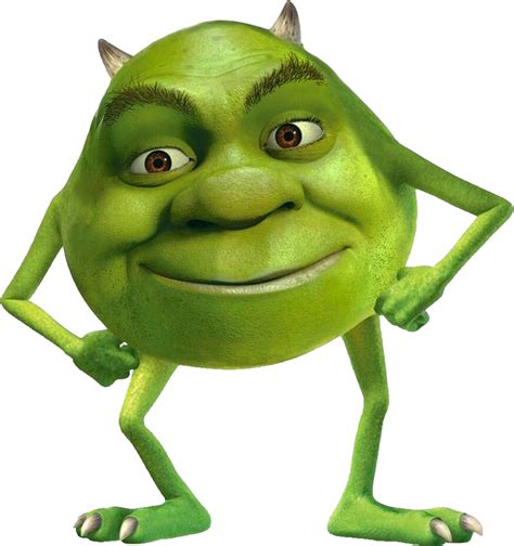 Mrmrmangohead Shrek Wazowski Funny Face Png Meme By Kylewithem On