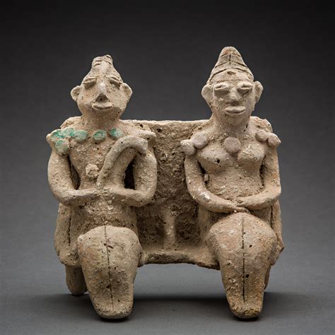 Indus Valley Terracotta Seated Couple Barakat Gallery Store