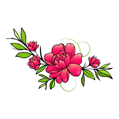 Conception De Fleurs De Dessin Coloré Png Fleur Motif Graphique Png