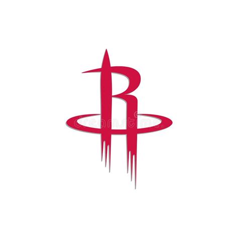 Editorial Del Logo De Los Cohetes De Houston Ilustrado Sobre Fondo