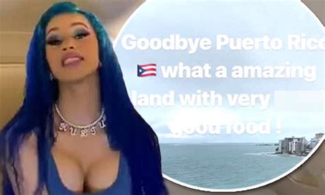Cardi B Models Busty Dress As She Jets Out Of Puerto Rico With Offset