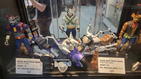 THEY RE BACK Biker Mice From Mars New Nacelle Action Figures At SDCC