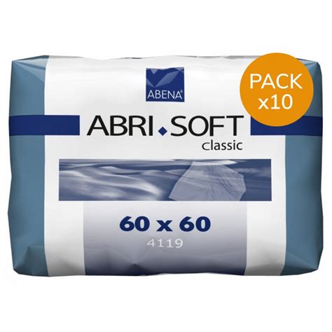 Alèse Jetable Abri Soft Classic 60x60 Pack De 10 Sachets