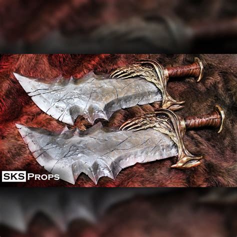 God Of War Blades Of Chaos Hand Sculpted And Resin Cast Sks Props 17