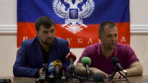 Ukraine Crisis Donetsk Rebel Leaders Still Talking Tough Bbc News