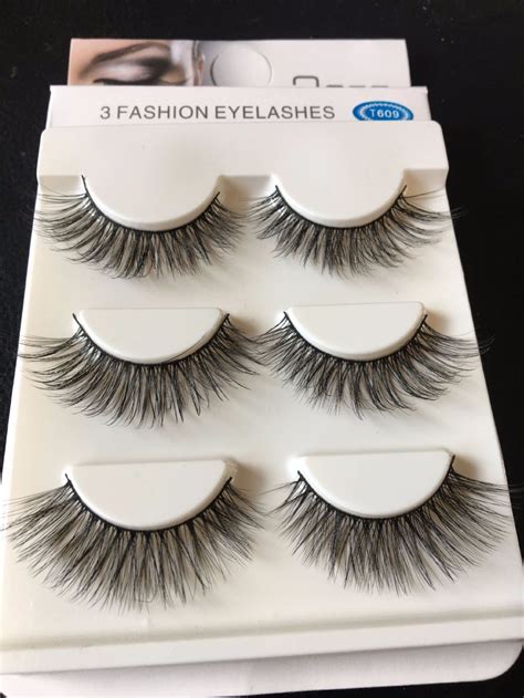 hbzgtlad 3 pairs 1 set 100 handmade 3d cross thick false eye lashes extension makeup fake