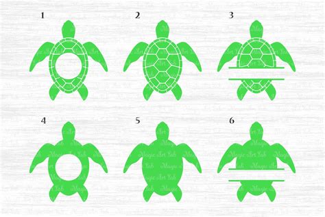 Sea turtle svg file, Turtle monogram svg, Turtle clipart (113346