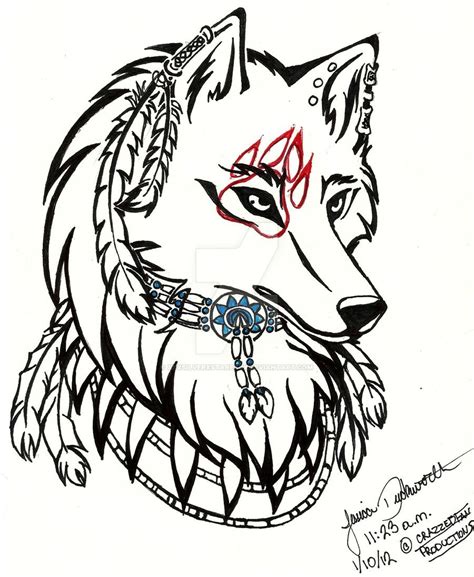 Tribal Wolf Tattoo Tribal Wolf Drawings