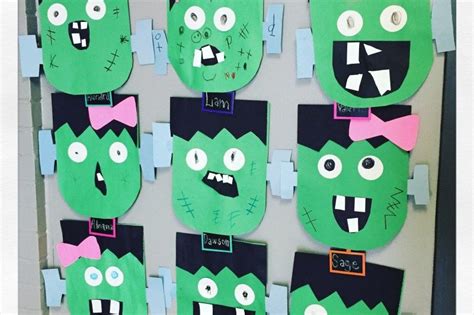 See more of activities for kindergarten on facebook. Frankenstein Craft | Halloween classroom, Frankenstein ...