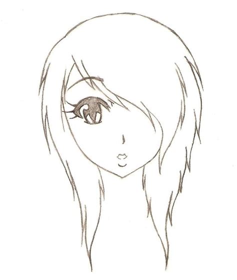 Image of tag for cute easy drawings cute easy drawings tumblr. Anime Emo Girl | Easy Emo Anime Drawings Pictures | Anime ...