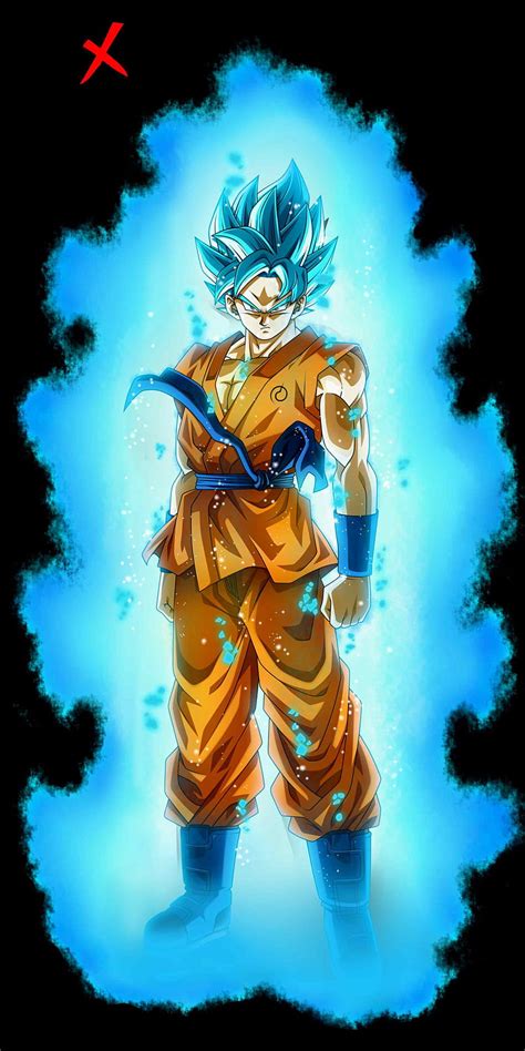 Blue Goku On Greepx Goku Blue Hair Hd Phone Wallpaper Pxfuel