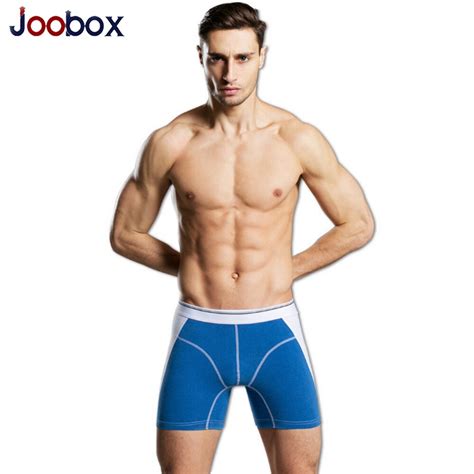 Joobox High Quality Long Leg Men Underwear Lengthe Tight Boxer Shorts